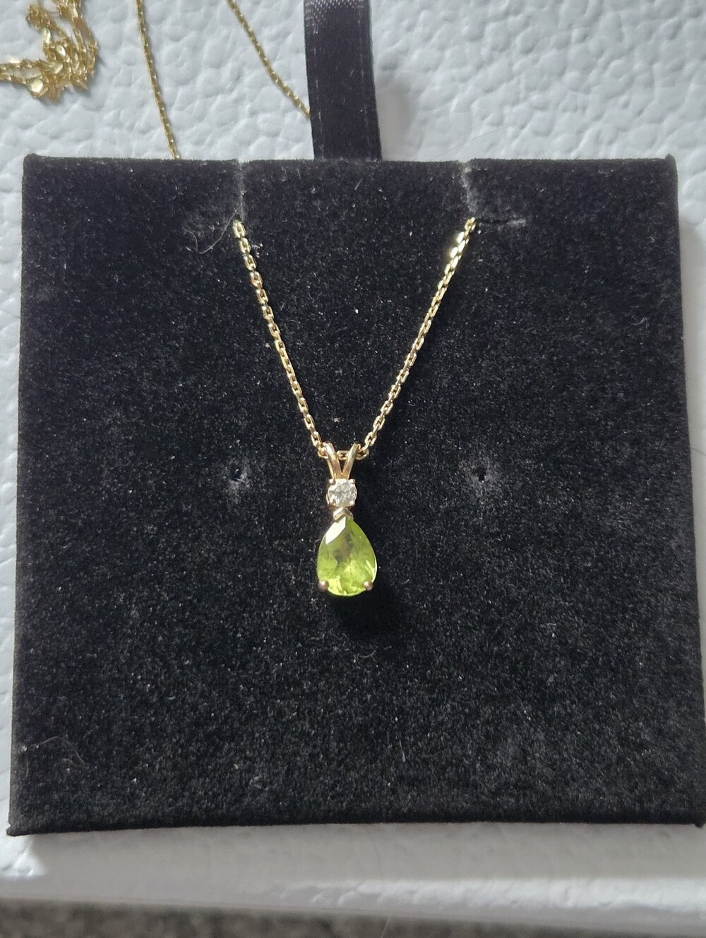 Quince 14K Gold Diamond & Peridot Necklace